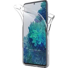 Teknomoda Samsung Galaxy S20 Fe 360 Kılıf Şeffaf Ön Arka Korumalı Silikon