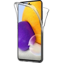 Teknomoda Samsung Galaxy A52 360 Kılıf Şeffaf Ön Arka Korumalı Silikon