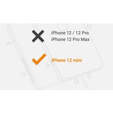Teknomoda Apple iPhone 12 Mini ( 5.4 Inç ) 360 Kılıf Şeffaf Ön Arka Silikon