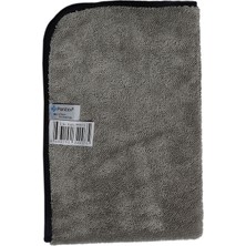 Ponitex 3510 (1 Adet) Mikrofiber Gri Uber Havlu Oto Kurulama ve Çok Amaçlı Temizlik Bezi 40X60 Cm.