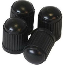Asroya 16 Adet Üniversal Siyah Plastik Standart Lastik Sibop Kapağı Seti 4x4