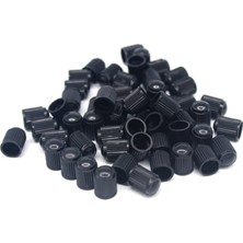 Asroya 16 Adet Üniversal Siyah Plastik Standart Lastik Sibop Kapağı Seti 4x4