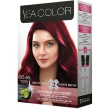 Sea Color 66.46 Ateş Kızılı Set Boya + Saç Boya Seti