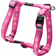Rogz SJ01-ROGZ Pink Paw Köpek Göğüs Tasması 23-37CM S