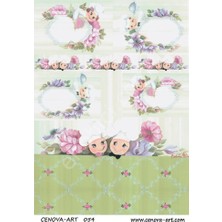 E Hobici Cenova Art Dekupaj Kağıdı 054