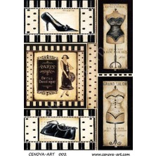 E Hobici Cenova Art Dekupaj Kağıdı 002