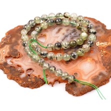 Taş Sandığı Prehnite Taşı Dizi ( 8 mm )