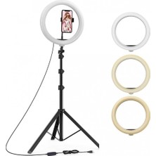 Asfal 210 cm Tripod -Led Halka Işık Youtuber Tiktok Makyaj Stüdyo Işığı  Ring Light