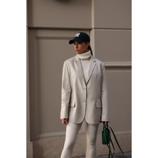 Dericlub WM05  Blazer Kadın Deri Ceket