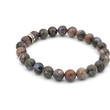 Murty99 Hakiki Doğal Glaucophane Taşı Bileklik 1.kalite Doğal Taş