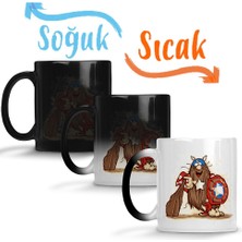 Baskı Dükkanı Captain Sihirli Kupa Bardak Porselen