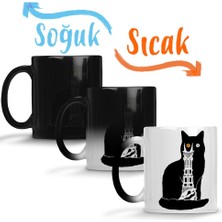 Baskı Dükkanı Of The Rings Kedi Sihirli Kupa Bardak Porselen