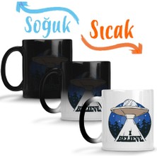 Baskı Dükkanı Alien Believe Uzaylı Sihirli Kupa Bardak Porselen