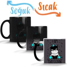 Baskı Dükkanı Unicorn Batcorn 05 Sihirli Kupa Bardak Porselen