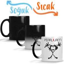 Baskı Dükkanı Pearl Jam Sihirli Kupa Bardak Porselen