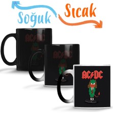 Baskı Dükkanı Ac Dc Müzik Grubu Sihirli Kupa Bardak Porselen