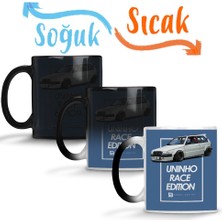Baskı Dükkanı Uno Race Edition Sihirli Kupa Bardak Porselen
