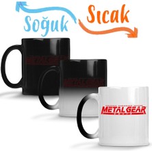 Baskı Dükkanı Metal Gear Solid Sihirli Kupa Bardak Porselen
