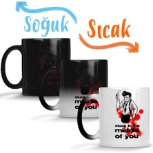 Baskı Dükkanı Stuck In The Middle Of You Sihirli Kupa Bardak Porselen