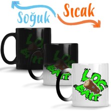 Baskı Dükkanı Log Baıt Sihirli Kupa Bardak Porselen