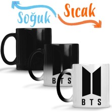 Baskı Dükkanı Bts Group Sihirli Kupa Bardak Porselen
