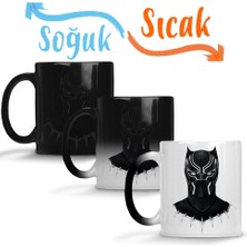 Baskı Dükkanı Black Panther 05 Sihirli Kupa Bardak Porselen