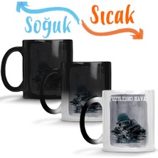 Baskı Dükkanı Em Fuzileiro Sihirli Kupa Bardak Porselen