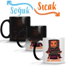 Baskı Dükkanı Eu Sou Superrr Sihirli Kupa Bardak Porselen