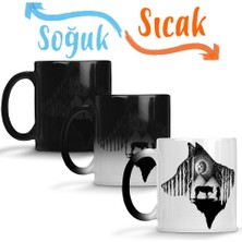 Baskı Dükkanı Lobo Natureza Sihirli Kupa Bardak Porselen