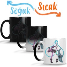 Baskı Dükkanı League Of Legends Jinx Sihirli Kupa Bardak Porselen