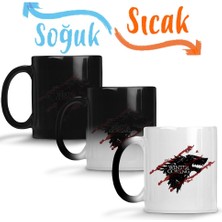 Baskı Dükkanı Casa Stark  Comıng Sihirli Kupa Bardak Porselen