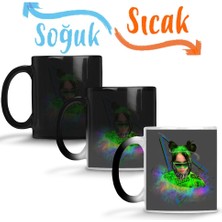 Baskı Dükkanı Billie Eilish 08 Sihirli Kupa Bardak Porselen