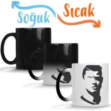 Baskı Dükkanı Cristiano Ronaldo Unstoppable Sihirli Kupa Bardak Porselen