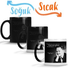 Baskı Dükkanı Nazım Hikmet Sen Gitme Sihirli Kupa Bardak Porselen