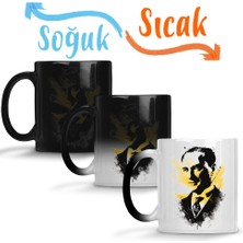 Baskı Dükkanı Mustafa Kemal Atatürk 01 Sihirli Kupa Bardak Porselen