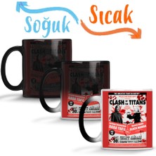 Baskı Dükkanı Fight Clash Of Titans Sihirli Kupa Bardak Porselen