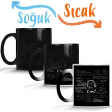 Baskı Dükkanı E=mc2 Formül Matematik Formülü Sihirli Kupa Bardak Porselen