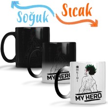 Baskı Dükkanı My Hero Midoriya Izuku Sihirli Kupa Bardak Porselen