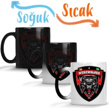 Baskı Dükkanı Werewolves Sihirli Kupa Bardak Porselen