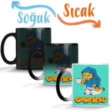 Baskı Dükkanı Garfield 02 Sihirli Kupa Bardak Porselen