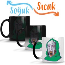 Baskı Dükkanı Mf Doom Sihirli Kupa Bardak Porselen