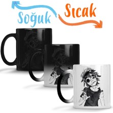 Baskı Dükkanı Gorillaz Sihirli Kupa Bardak Porselen