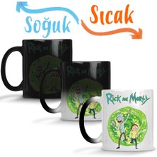 Baskı Dükkanı Rick And Morty Sihirli Kupa Bardak Porselen