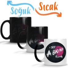 Baskı Dükkanı Creedence Clearwater Bad Moon Rising Sihirli Kupa Bardak Porselen