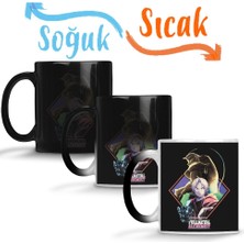 Baskı Dükkanı Fullmetal Alchemist Sihirli Kupa Bardak Porselen