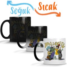 Baskı Dükkanı Spooky Crew Long Sihirli Kupa Bardak Porselen