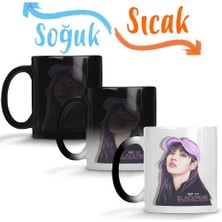 Baskı Dükkanı Blackpink Lisa 05 Sihirli Kupa Bardak Porselen
