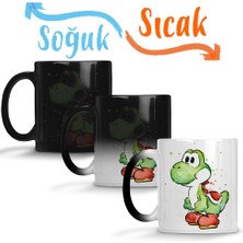 Baskı Dükkanı Yoshi Sihirli Kupa Bardak Porselen