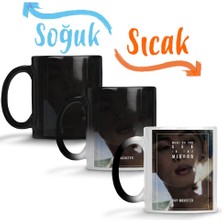 Baskı Dükkanı Bts Wings Rap Monster Sihirli Kupa Bardak Porselen