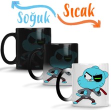 Baskı Dükkanı Gumball Watterson Sihirli Kupa Bardak Porselen